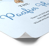 Teddy bek blauwe ballonnen The Pacifier Hunt game Poster (Hoek)