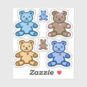 Teddy beren sticker (Vel)