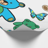 teddy - berenverpakkingen cadeaupapier (Hoek)