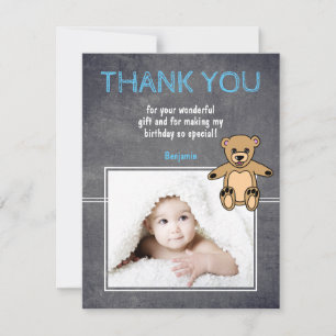 Teddy Birthday Hartelijk dank voor uw fotokaart vo