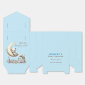 Teddy Blue Beer We Can Bearly Wait Bedankdoosjes (Ongevouwen)
