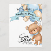 Teddy Blue, Gefeliciteerd Jongen Briefkaart (Voorkant)