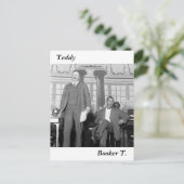 Teddy & Booker T., begin jaren 1900 Briefkaart (Staand voorkant)