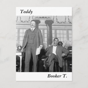 Teddy & Booker T., begin jaren 1900 Briefkaart
