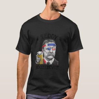 Teddy Boozedevelopment Theodore Roosevelt 4 juli m T-shirt