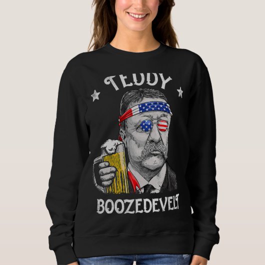 Teddy Boozedevelopment Theodore Roosevelt 4 juli m Trui (Voorkant)