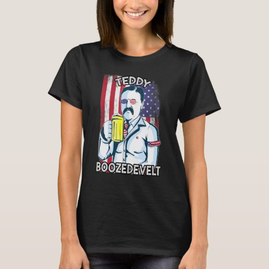 Teddy Boozedevelopt - 4 juli Mannen Theodore Meric T-shirt (Voorkant)