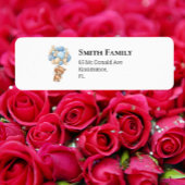 Teddy Boy Blue-ballonnen Etiket