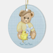 Teddy Boy Easter Keramisch Ornament (Links)