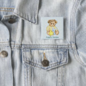 Teddy Boy - Pasen Vierkante Button 5,1 Cm (In situ)