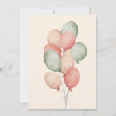 Teddy bruin elke leeftijdsuitnodigingskaart kaart (Achterkant)