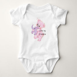 Teddy Carrying Elephant Bodysuit Personalized