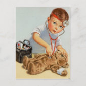 Teddy Checkup - Cute  Art wordt snel goed Briefkaart (Voorkant)
