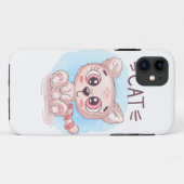 Teddy Cute Cat Case-Mate iPhone Case (Achterkant (horizontaal))