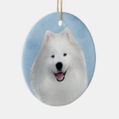 Teddy de Samojeed Keramisch Ornament (Rechts)