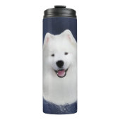 Teddy de Samojeed Thermosbeker (Voorkant)