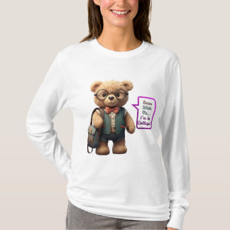Teddy_design.no.7- door Maaya Prints, Dames LSleev T-shirt