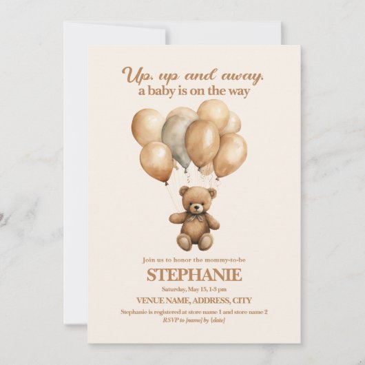 Teddy draagt genderneutraal weg kaart (Voorkant)