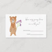 Teddy draagt hoeveel beren er in de pot zitten informatiekaartje (Voorkant)