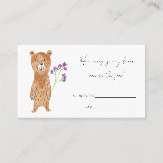 Teddy draagt hoeveel beren er in de pot zitten informatiekaartje (Voorkant)