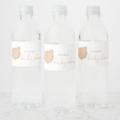 Teddy draagt picknick waterfles labels waterfles etiket (Flessen)