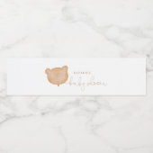 Teddy draagt picknick waterfles labels waterfles etiket (Enkel label)