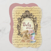 teddy draagt uitnodiging tot douche in frankrijk (Voorkant / Achterkant)