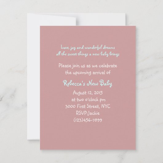 teddy draagt uitnodiging tot douche in frankrijk (Achterkant)