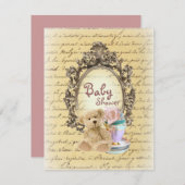 teddy draagt uitnodiging tot douche in frankrijk (Voorkant / Achterkant)