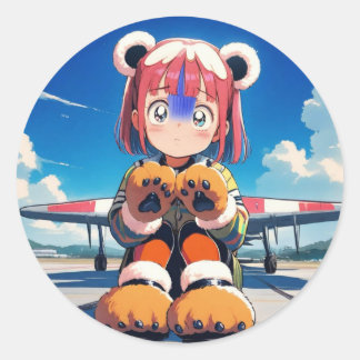 Teddy Ears op de Tarmac Ronde Sticker