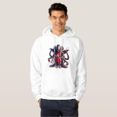 Teddy en Alien 004 Hoodie (Voorkant volledig)