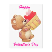 Teddy en een mand van harten