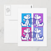 Teddy Foursome Briefkaart (Voorkant / Achterkant)