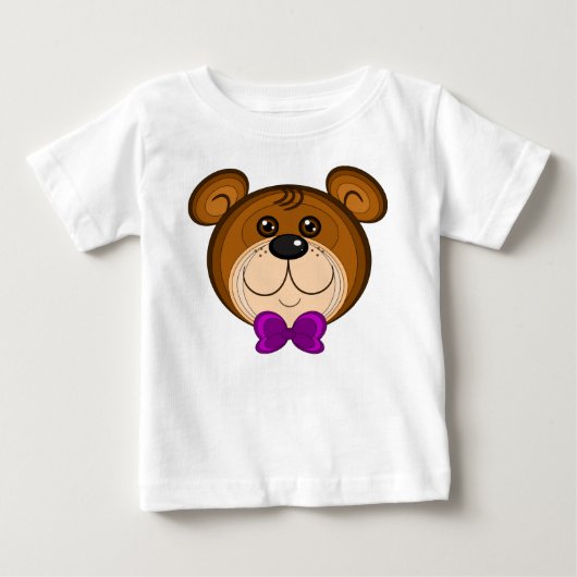 Teddy Gezicht Baby T-shirt (Voorkant)
