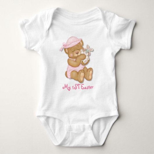 Teddy Girl 1e Pasen Romper (Voorkant)
