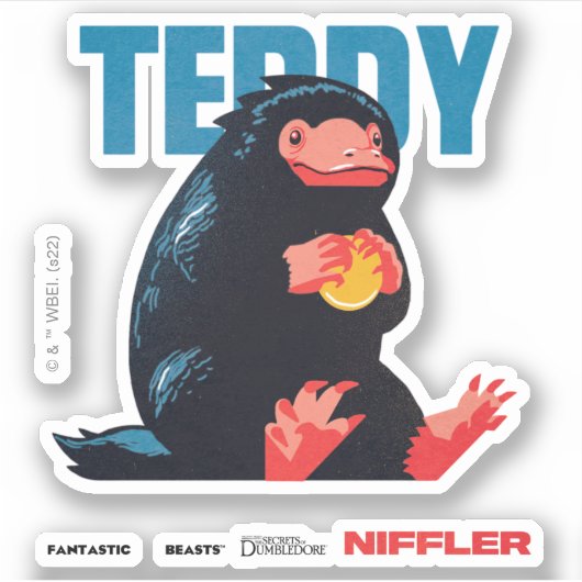 Teddy  Graphic Sticker (Voorkant)