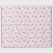 Teddy heeft achtergrond Roze Cadeaupapier (Vlak)