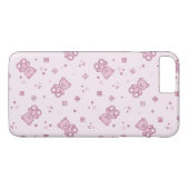 Teddy heeft achtergrond Roze Case-Mate iPhone Case (Achterkant (Horizontaal))