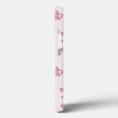 Teddy heeft achtergrond Roze Case-Mate iPhone Case (Achterkant / Links)