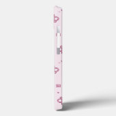 Teddy heeft achtergrond Roze Case-Mate iPhone Case (Achterkant / Links)