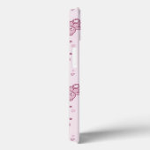Teddy heeft achtergrond Roze Case-Mate iPhone Case (Achterkant / Rechts)