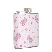 Teddy heeft achtergrond Roze Heupfles (Rechts)