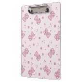 Teddy heeft achtergrond Roze Klembord (Links)