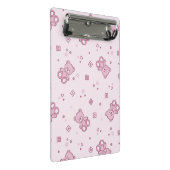 Teddy heeft achtergrond Roze Mini Klembord (Schuin)
