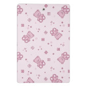 Teddy heeft achtergrond Roze Mini Klembord (Achterkant)