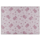 Teddy heeft achtergrond Roze Snijplank (Voorkant)