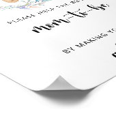 Teddy helpt de Bezige Mam-tot-zijn Adres een Envel Poster (Hoek)