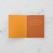 Teddy Hiding Behind a Pumpkin Birthday Card Feestdagen Kaart (Binnen)