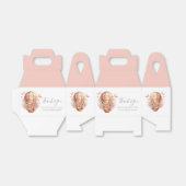 Teddy Hot Air Ballon Pink Favor Box Bedankdoosjes (Uitgevouwen)