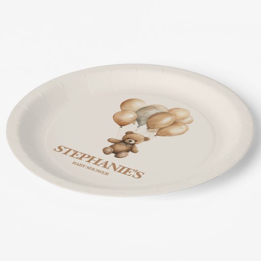  teddy houdt genderneutraal achter zich papieren bordje (Gekanteld)